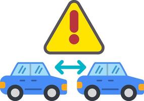 Distance Flat Icon vector