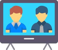 Electronic Voting Flat Icon vector