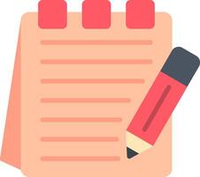Notes Flat Icon vector