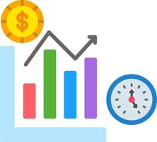 Statistics Flat Icon vector