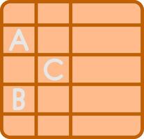 Table Flat Icon vector