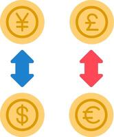 Displacement Flat Icon vector