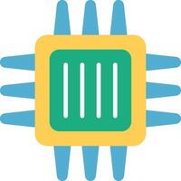 Microchip Flat Icon vector