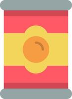 Tinned Food Flat Icon vector
