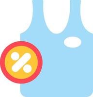 Undershirt Flat Icon vector