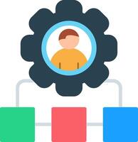 Workflow Flat Icon vector