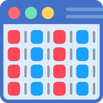 Binary Code Flat Icon vector