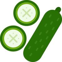 Cucumbers Flat Icon vector