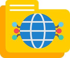 Folder Flat Icon vector