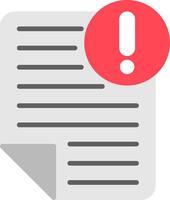 Note Flat Icon vector