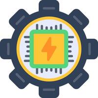 Processing Flat Icon vector