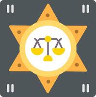 Sheriff Flat Icon vector