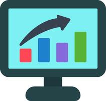 Bar chart Flat Icon vector