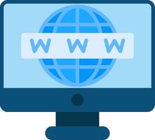 Internet Flat Icon vector