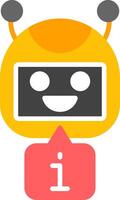 Robot Flat Icon vector