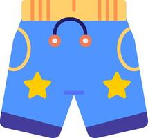 Boxing Shorts Flat Icon vector