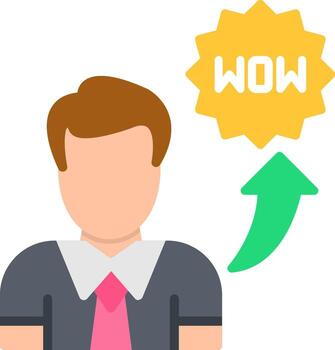 Comic Flat Icon vector