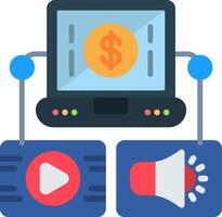 Digital Asset Management Flat Icon vector