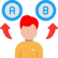 Decision Making Flat Icon vector