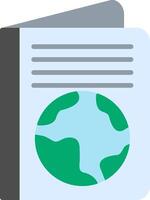 Guide Book Flat Icon vector
