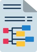 Hierarchical Flat Icon vector