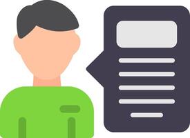 Interview Flat Icon vector