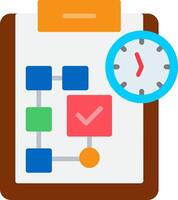 Planning Flat Icon vector