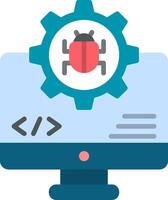 bug Flat Icon vector