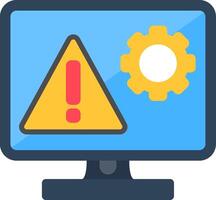 Error Flat Icon vector
