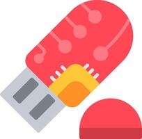 Pendrive Flat Icon vector