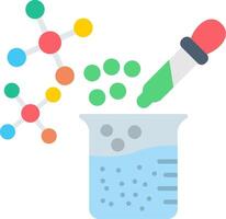 Molecule Test Flat Icon vector