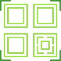 Qr Code Scan Flat Icon vector