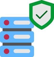 Data Security Flat Icon vector
