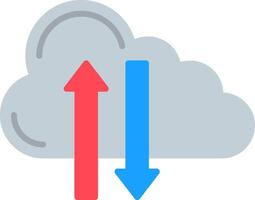 Cloud Technology Flat Icon vector