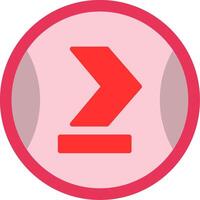 Greater Than Flat Icon vector