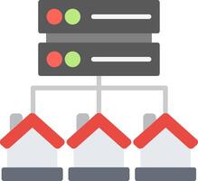 Database Flat Icon vector