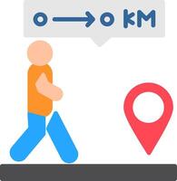 Walking Flat Icon vector