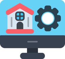 Monitor Flat Icon vector