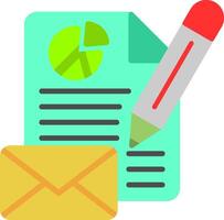 Message Flat Icon vector