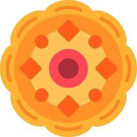 Mandala Flat Icon vector