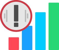 No Signal Flat Icon vector