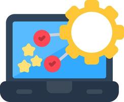 Manage Flat Icon vector