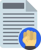 Protest Flat Icon vector