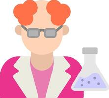 Scientist Flat Icon vector