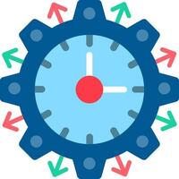Project Management Flat Icon vector
