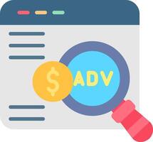 Advanced Search Flat Icon vector
