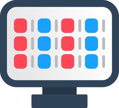Binary Code Flat Icon vector
