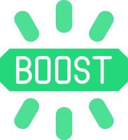 Boost Flat Icon vector