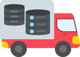 Big Data Flat Icon vector