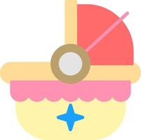 Carrycot Flat Icon vector